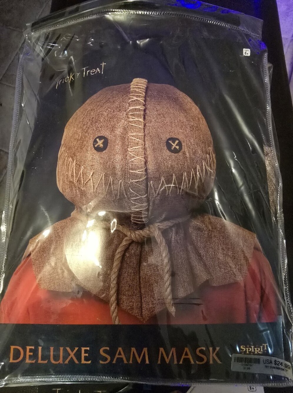 Spirit Deluxe Sam Mask - Brown with Black Button Eyes